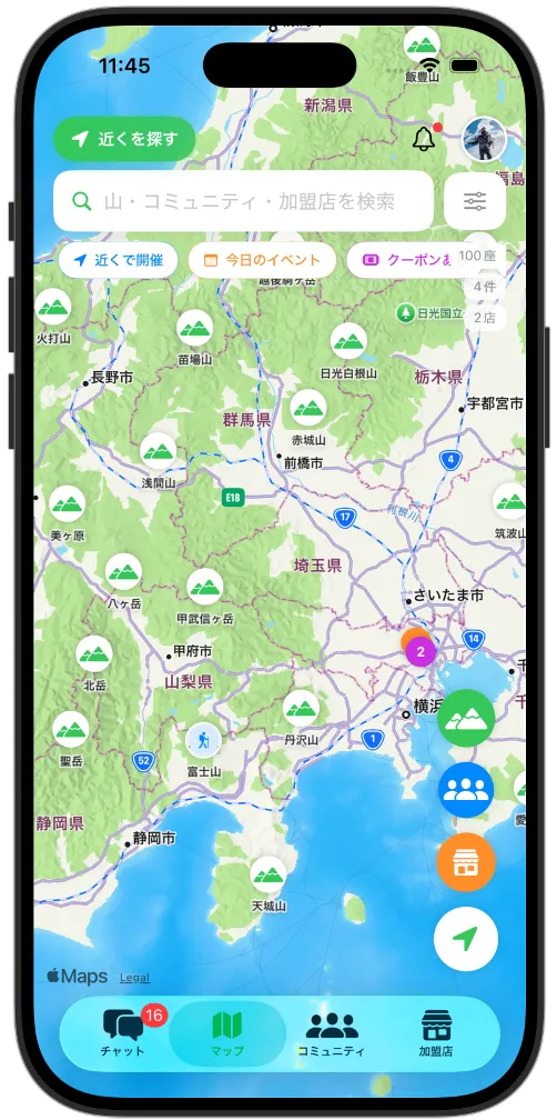 マップ画面